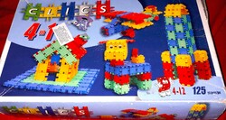 RETRO CLIKS 4 in 1 építőjáték dobozával, mennyiség és állapot a képek szerint