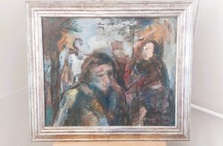 (K) Gáll jelzéssel festmény eladó 73x62  cm kerettel