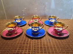 SKODA csehszlovák porcelán kávéscsésze készlet