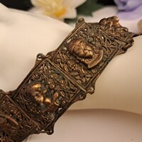 Réz iparművész karkötő 2,5 cm-es