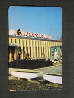 Kártyanaptár,Unió ÁFÉSZ árucsarnok,büfé,Miskolc,1985   (9)