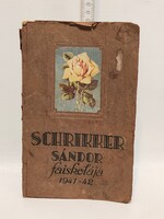 Schrikker Sándor faiskolája 1941-42 árjegyzék (3406)