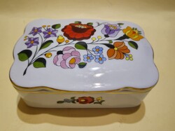 Kalocsán festett Herendi bonbonier