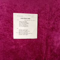 Bozóki Hecskó Károly (gépírásos) verse/ szerzői szignatúrával Képek szerint