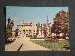 Képeslap,Miskolc,Deák Ferenc tér,park látkép,részlet, 1963-