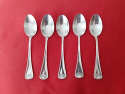 5 db ezüst kávéskanál, mokkáskanál 32,6 g