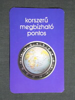 Kártyanaptár,MGM Magyar gördülőcsapágy művek,Debrecen,Diósd,1985   (9)