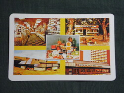 Kártyanaptár,Heves élelmiszer váll.,ABC áruházak,falatozó,Eger,Gyöngyös,Hatvan,1985   (9)