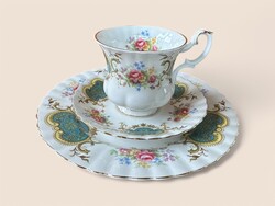 Royal Albert Berkeley - Gyönyörű 4 személyes angol porcelán kávés/teás készlet