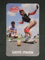 Kártyanaptár,Sztár üdítőital,Szeszipari vállalatok,női modell,1986   (9)