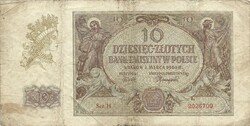 10 zloty zlotych 1940 Lengyelország 3.
