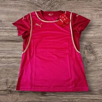 Új címkés Puma V-series persian red póló 44-es Uk 16