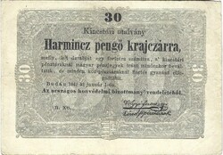 30 harmincz harminc pengő krajczárra krajcárra nem csillagos Kossuth 3.