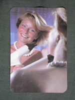 Kártyanaptár,Ferrovill vas műszaki üzletek,Győr,női modell, 1986   (9)