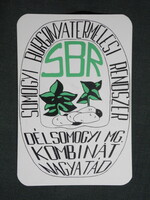 Kártyanaptár,Burgonyatermelés,Délsomogy MG. kombinát,Nagyatád , 1986   (9)