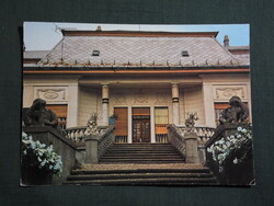 Képeslap,Novákpuszta,KISZ tábor,Andrássy kastély látkép,részlet,1979-