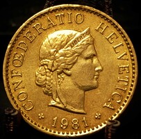 Svájc 5 rappen, 1981 B11C6