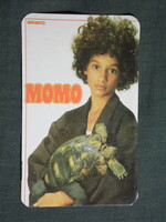 Kártyanaptár,trafik,ajándék üzlet,MOMO zenész,énekes,1987   (9)