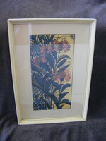 Németh András : Virág  Méret: 50 cm x 37.5 cm kép 1973