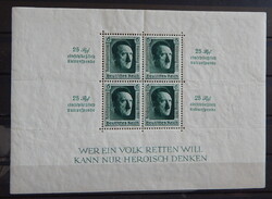 1937. Németország - Reischsparteitag Nürnberg blokk (Mi Bl.11) Kat.: 340,- EUR
