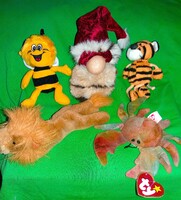 Retro minőségi babzsákos VEGYES plüss figura csomag 5 db EGYBEN a képek szerint