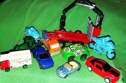 Régi fém és főleg plasztik autó motor játék csomag 10 db EGYBEN a képek szerint