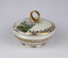 1V051 Régi német Gerold Bavaria aranyozott porcelán bonbonier