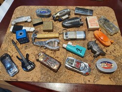 Retro fém öngyújtók együtt cigaretta dohány trafikárú