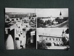 Képeslap,Nagykőrös,mozaik,Arany János szobor,park,emlékmű látkép,részlet,1973-