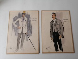 2 DB GRAFIKA - FILMES - SZÍNHÁZI RELIKVIA - " CSIRKEFOGÓ " és " ZSIVÁNYOK "