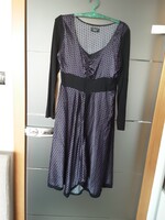 Studio Anneloes selyem lila női ruha L-es.