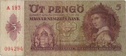 5 pengő 1939 3.