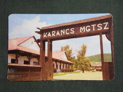 Kártyanaptár,Karancs MGTSZ,Karancslapujtő,1987   (9)