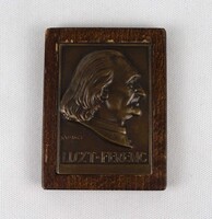 1V077 Solymári Valkó László: Liszt Ferenc - bronz plakett