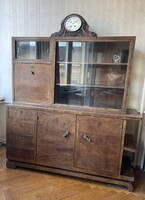 Magyar Art Deco vitrin tálaló büfé szekrény