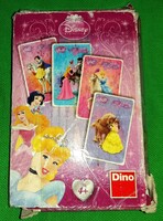 Retro DINO - DISNEY - HERCEGNŐK MESE kvartett játék kártya dobozával a képek szerint