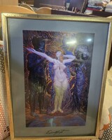 Ernst Fuchs (1930-2015 ) "Eszter levetkőzött " művészi nyomat