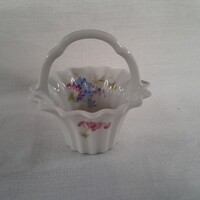 Bavaria miniatűr porcelán kosár.