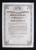 Budapest Székesfővárosi Közlekedési Részvénytársaság (BSZKRT-BKV)  kötvény 1x 1930. január