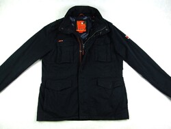 EREDETI SUPERDRY (XL) FÉRFI FEKETE MASSZÍV KABÁT