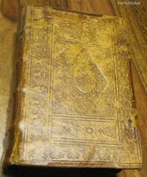 Biblia sacra vulgatae - 1679 - fatáblás, vaknyomásos bőrkötés