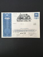 Amerika Seatrain Lines Részvénytársaság Készletigazolás 1969.