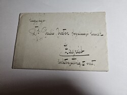 1910-es 10 Fillér bélyeg levélen Zágrab-Zágreb bélyegzett