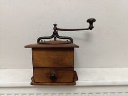 Antik biedermeier kávédaráló nagy fa kávé daráló konyhai eszköz 832 1739