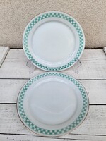 Alföldi porcelán_kockás kistányér pár
