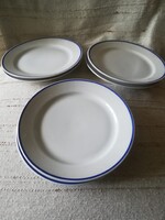 Alföldi porcelán kék csíkos kistányér