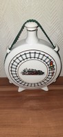 Hollóházi porcelán,  Magyar Királyi Államvasutak kulacs