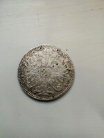 1869 -es ezüst 20 krajcár.