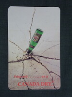 Kártyanaptár,Canada Dry üdítőital,Erdei termék vállalat,1989   (9)
