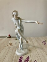 Herendi porcelán táncoló női akt